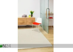 Narma käsinkudottu villamatto Nummela linen 140x200 cm
