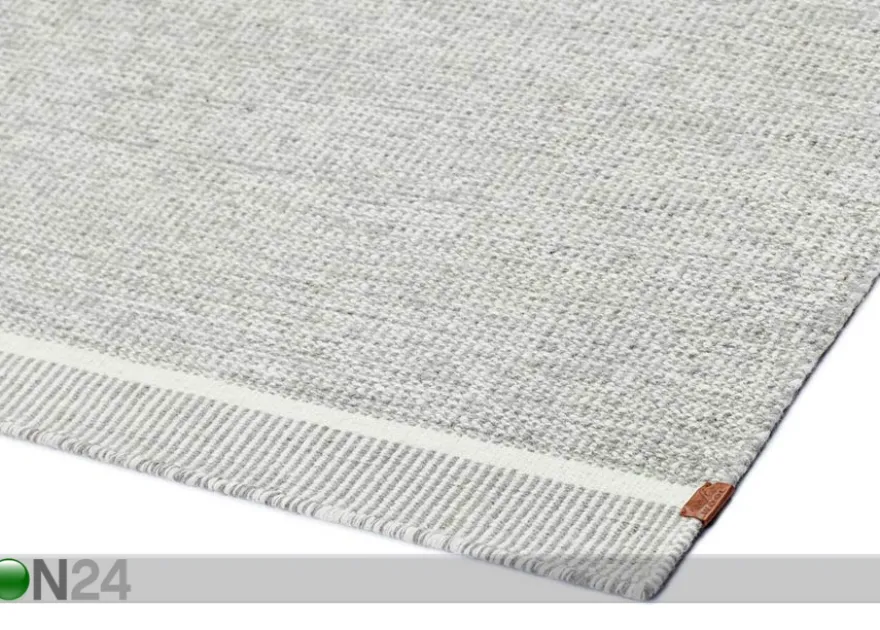 Narma käsinkudottu villamatto Nummela grey 140x200 cm