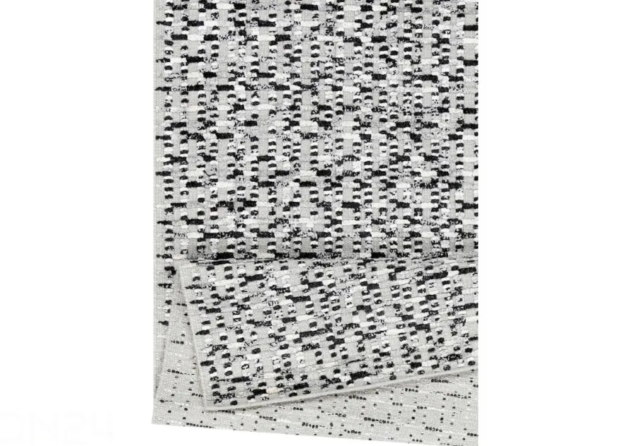 Narma käsinkudottu villamatto Virrati silver 140x200 cm