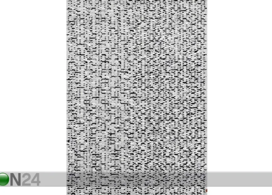 Narma käsinkudottu villamatto Virrati silver 140x200 cm