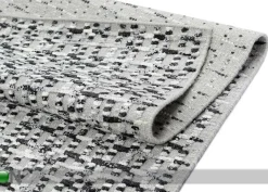 Narma käsinkudottu villamatto Virrati silver 140x200 cm