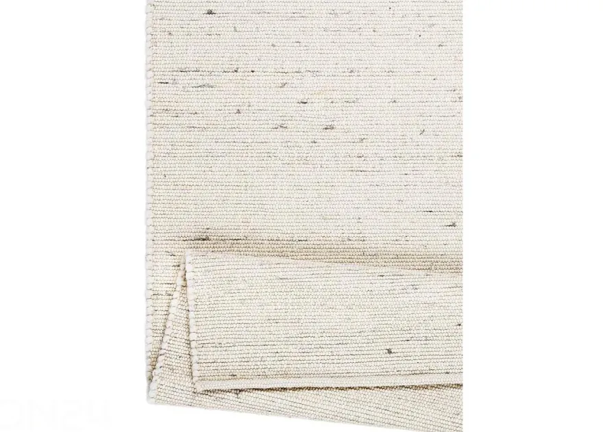 Narma käsinkudottu villamatto Hygge white 90x160 cm