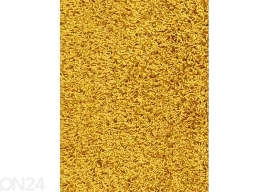 Narma pitkäkarvainen matto Spice™ keltainen pyöreä Ø 133 cm