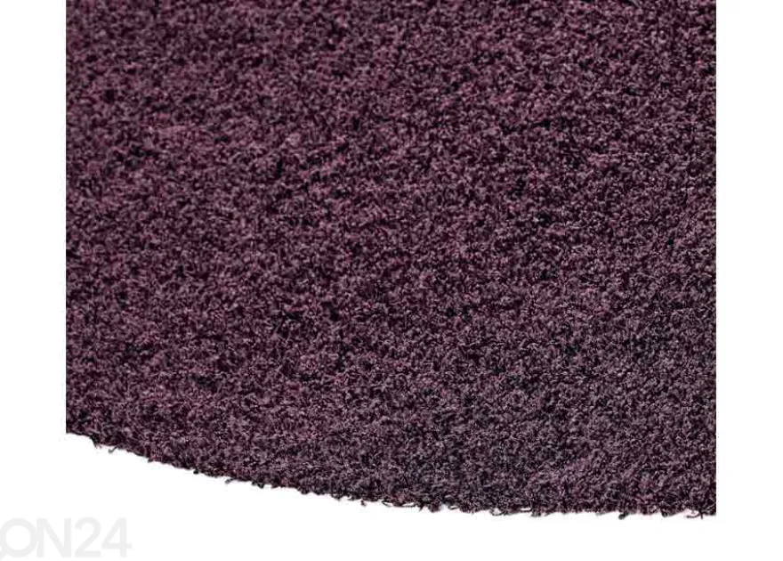 Narma pitkäkarvainen matto Spice™ luumu pyöreä Ø 133 cm