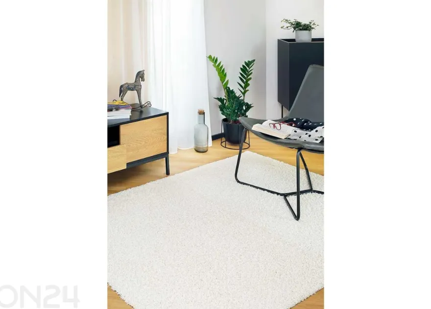Narma pitkäkarvainen matto Spice™ valkoinen 67x133 cm