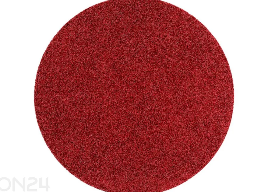 Narma pitkäkarvainen matto Spice™ punainen pyöreä Ø 133 cm