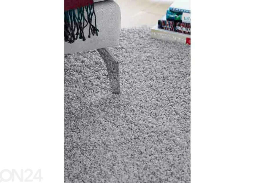 Narma pitkäkarvainen matto Spice™ harmaa pyöreä Ø 133 cm
