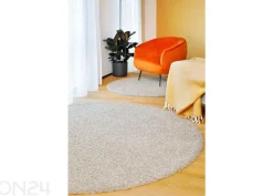 Narma pitkänukkainen matto Spice™ beige pyöreä Ø 133 cm