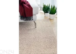 Narma pitkänukkainen matto Spice™ beige pyöreä Ø 133 cm