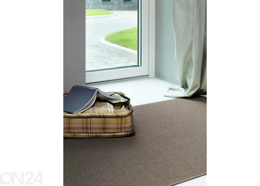 Narma sileäkudosmatto Limo™ brown 60x80 cm