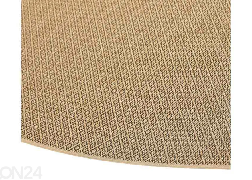 Narma sileäpintainen matto Bello™ beige pyöreä Ø 160 cm