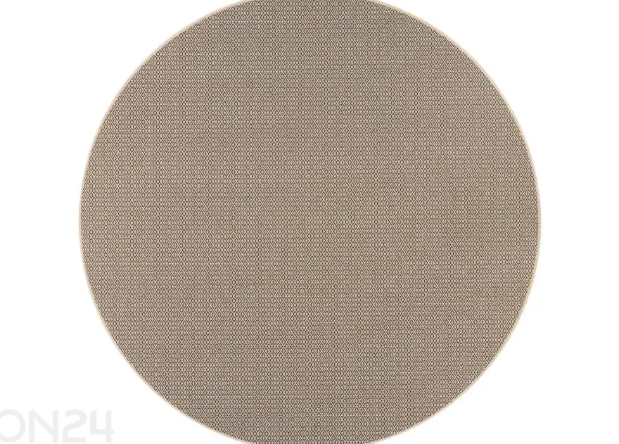 Narma sileäpintainen matto Bello™ beige pyöreä Ø 160 cm