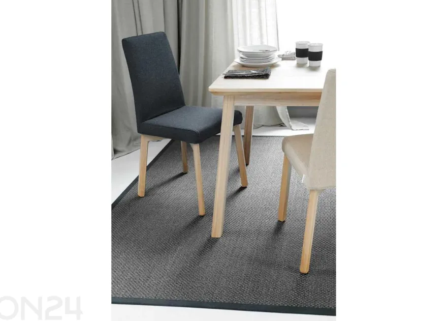 Narma sisalmatto Dragon™ antrasiitti pyöreä Ø 160 cm