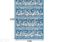 Narma smartWeave® matto Luke blue 100x160 cm