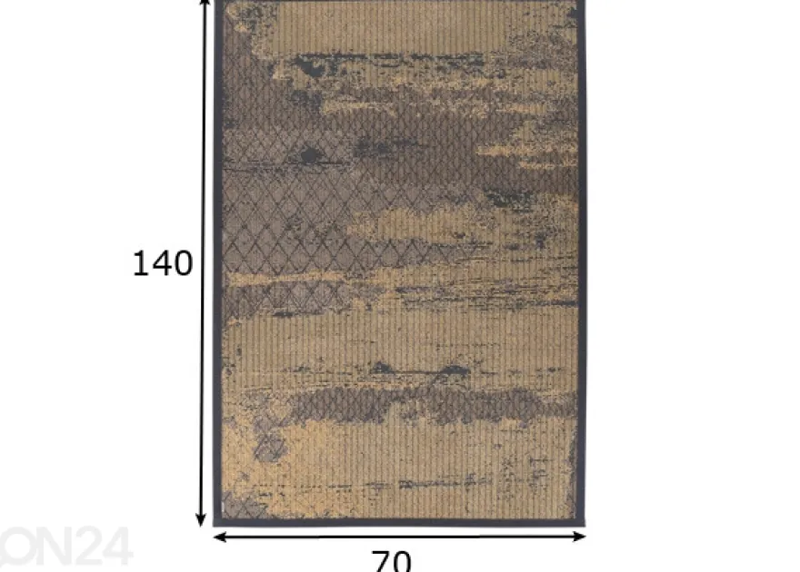 Narma smartWeave® matto Nehatu gold 70x140 cm