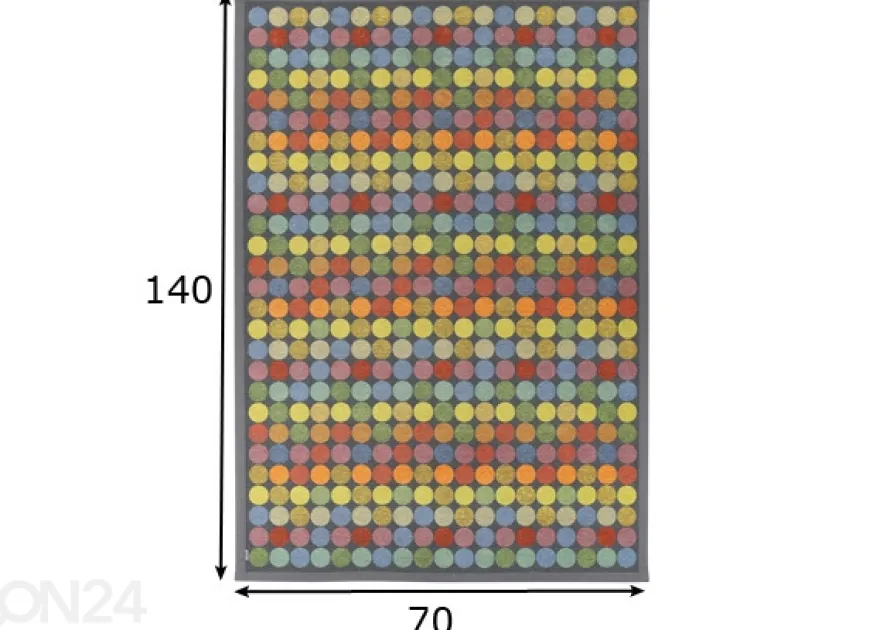 Narma smartWeave® matto Pallika bright 70x140 cm