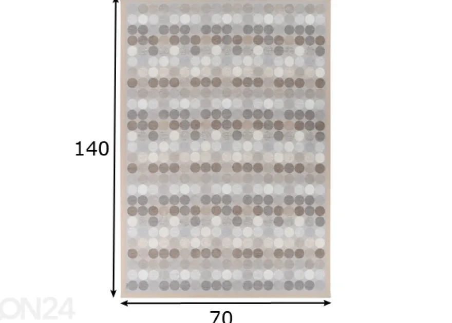 Narma smartWeave® matto Pallika beige 70x140 cm