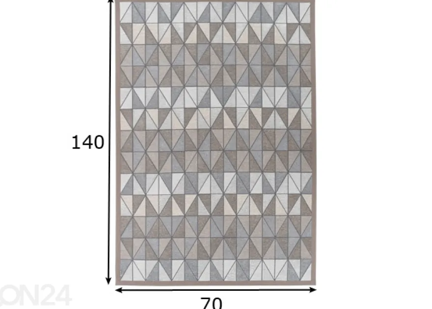 Narma smartWeave® matto Treski linen 70x140 cm