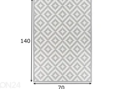 Narma smartWeave® matto Viki silver 70x140 cm