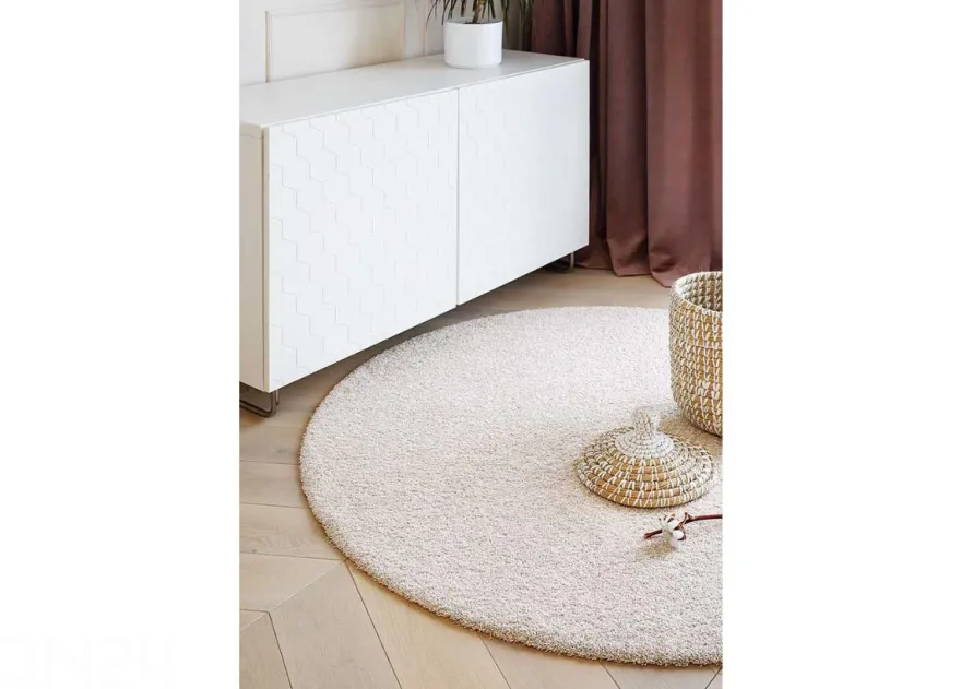 Narma tuftattu matto Jazz™ white pyöreä Ø 133 cm