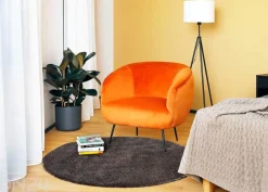 Narma velour matto Noble™ brown pyöreä Ø 133 cm