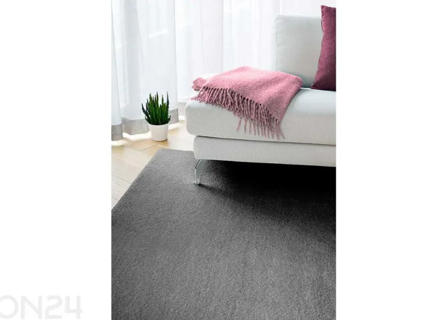Narma velour matto Noble™ grey pyöreä Ø 133 cm