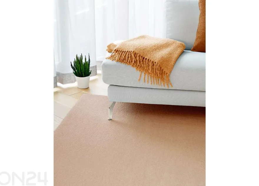 Narma veluurimatto Noble™ pyöreä latte Ø 133 cm