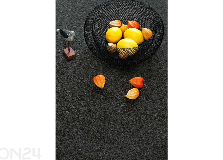 Narma veluurimatto Noble™ pyöreä carbon Ø 133 cm