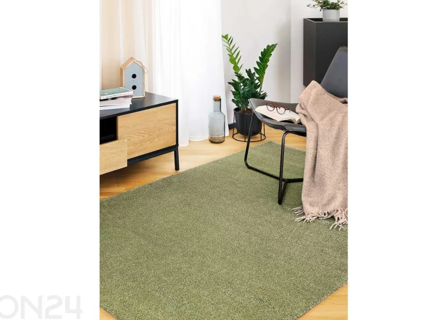 Narma veluurimatto Noble™ pyöreä sage Ø 133 cm