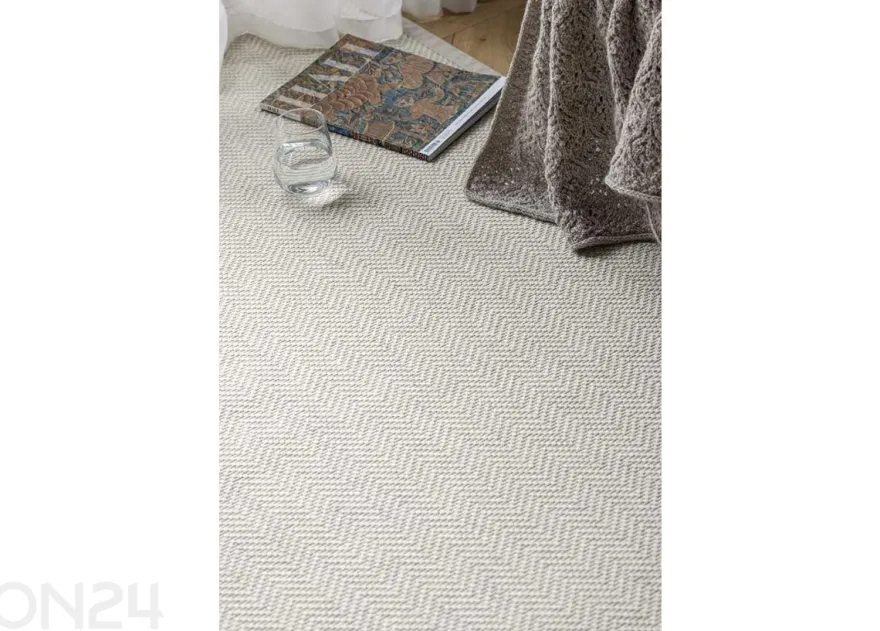 Narma villamatto Bergen™ pyöreä white Ø 160 cm