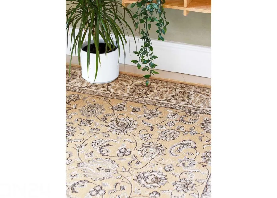 Narma viskoosimatto Yasmin gold 67x140 cm