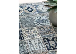 Narma viskoosimatto Zahra sand-blue 80x125 cm