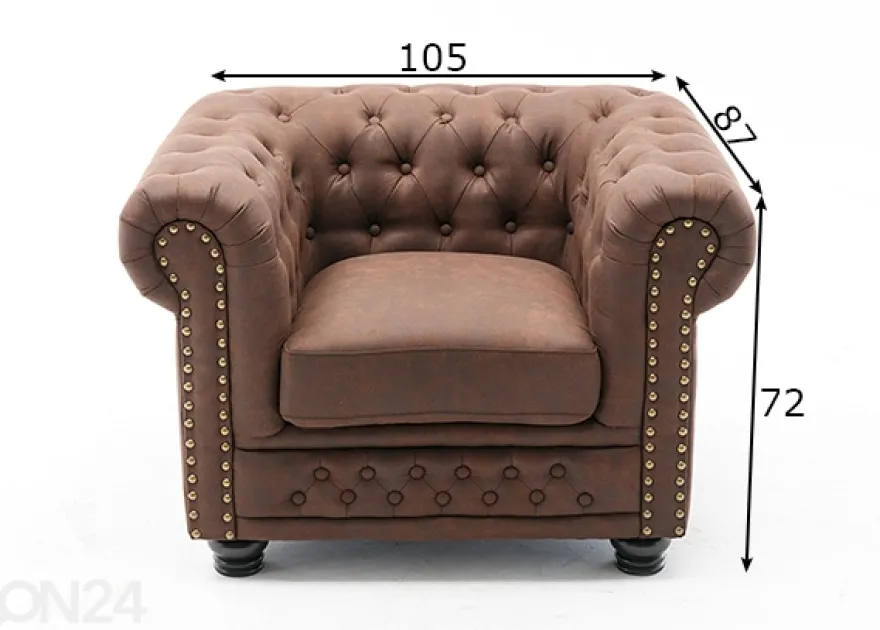 Nojatuoli Chesterfield