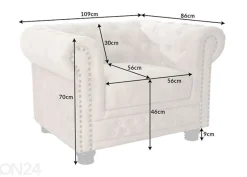Nojatuoli Chesterfield