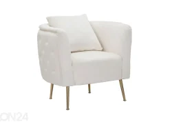 Nojatuoli Glam, kermanvalkoinen/ kullanvärinen