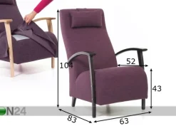 Nojatuoli Wiivi irrotettava päällinen