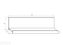 Olohuoneen kalusteet Bally 280 cm
