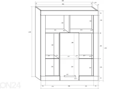 Olohuoneen kalusteet Bally 280 cm