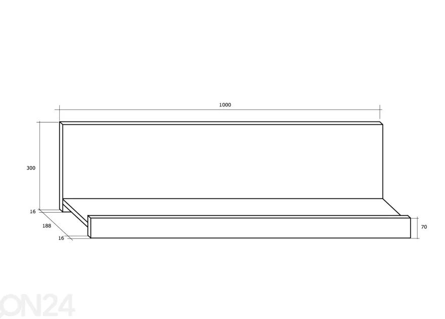 Olohuoneen kalusteryhmä Bally 280 cm