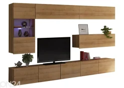 Olohuoneen kalusteryhmä Claudia 255 cm + LED valaistus