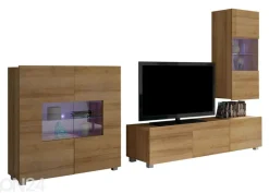 Olohuoneen kalusteryhmä Claudia 250 cm + LED-valaistus