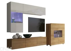 Olohuoneen kalusteryhmä Claudia 250 cm + LED-valaistus