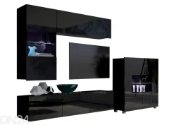 Olohuoneen kalusteryhmä Claudia 250 cm + LED-valaistus