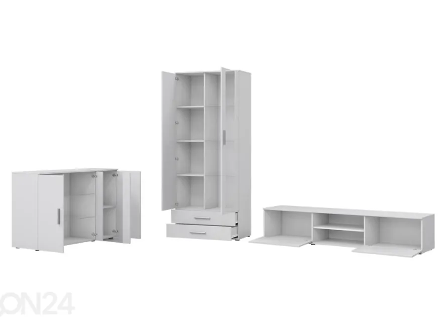 Olohuoneen kalusteryhmä 380 cm + LED-valaistus