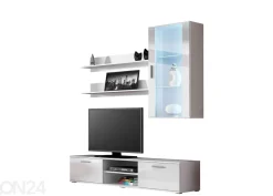 Olohuoneen kalusteryhmä 180 cm + LED-valaistus