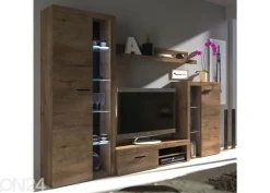 Olohuoneen kalusteryhmä 270 cm + valkoinen LED valaistus