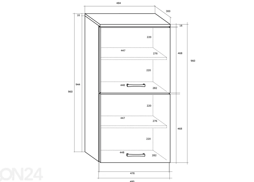 Olohuoneen kalusteryhmä Jameson 240 cm