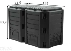 2-osainen kompostori Compo 800 l