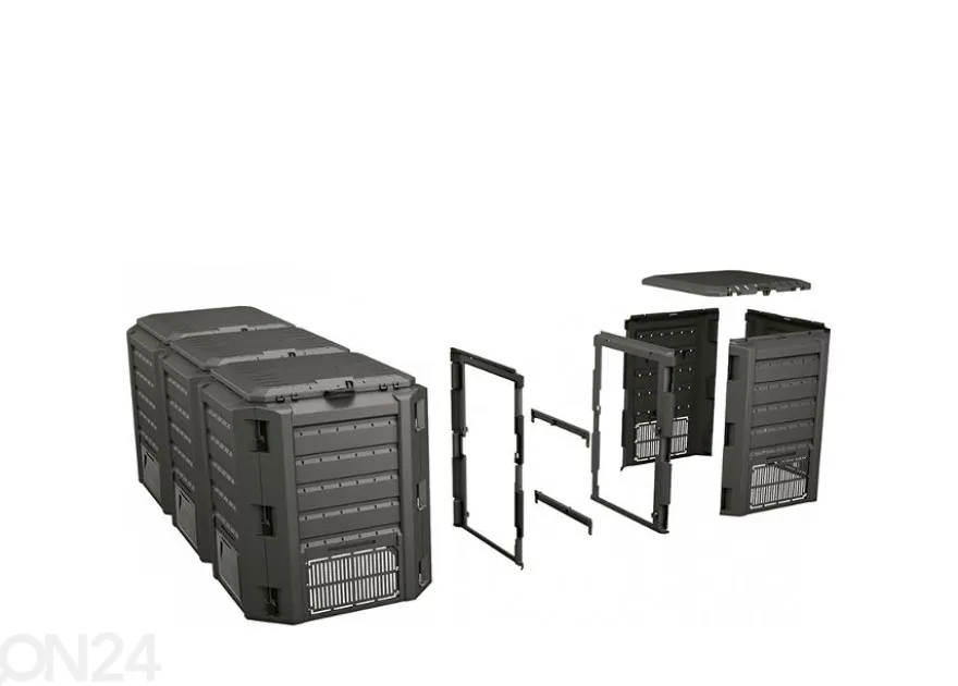 3-osainen kompostori Compo 1200 L