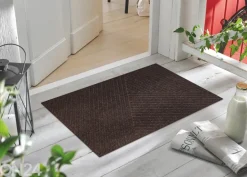 Ovimatto Dune Stripes dark brown 45x75 cm